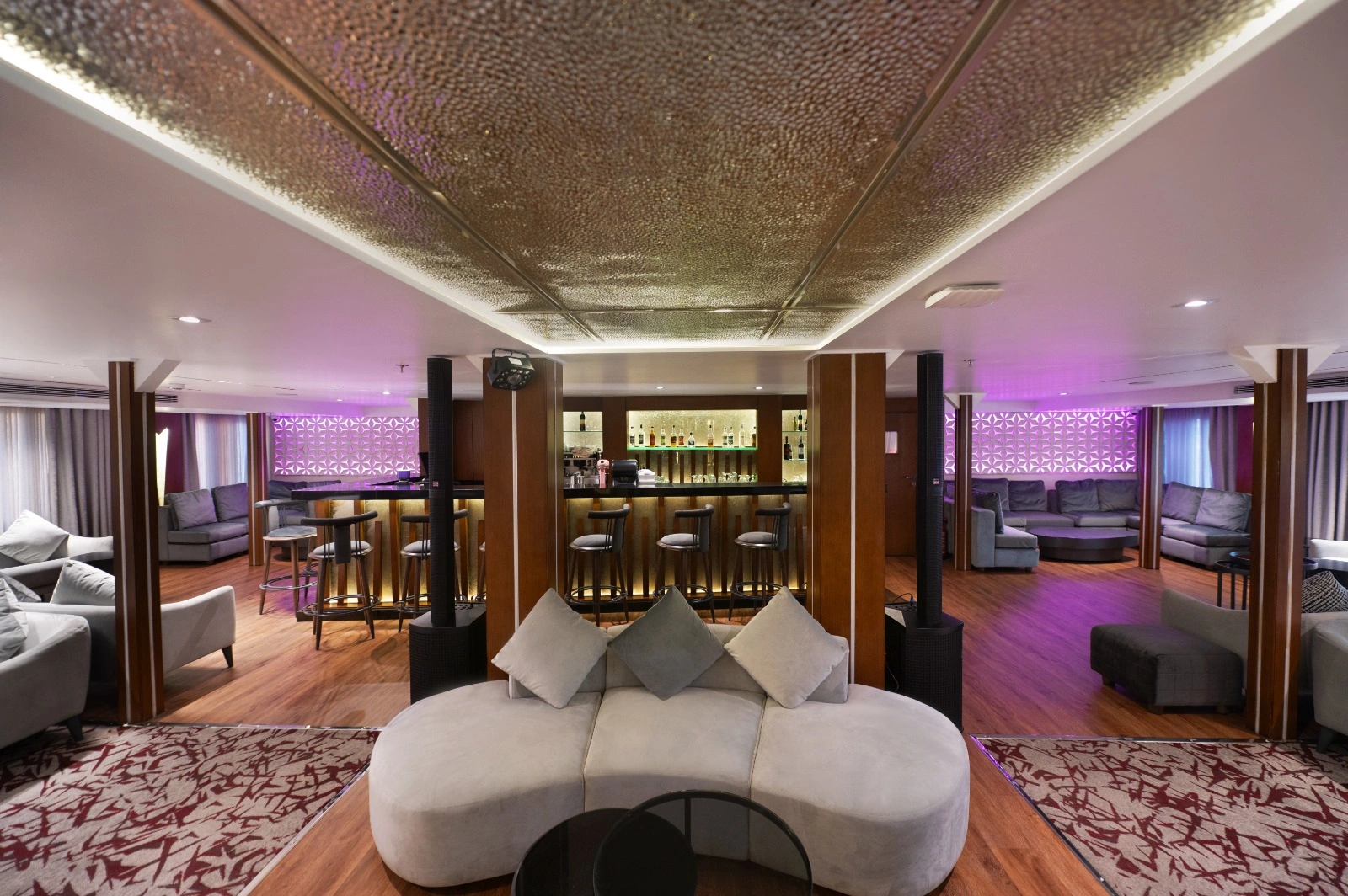 Lounge aboard the Concerto III Nile Cruise Nile cruise